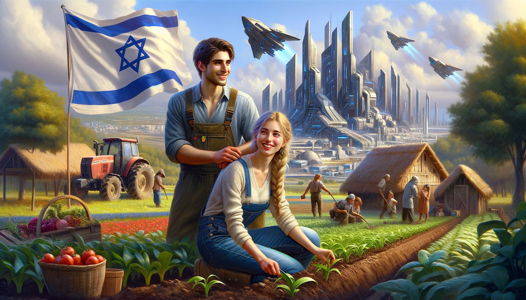 Israel the old-new country as envisioned by DALL-E